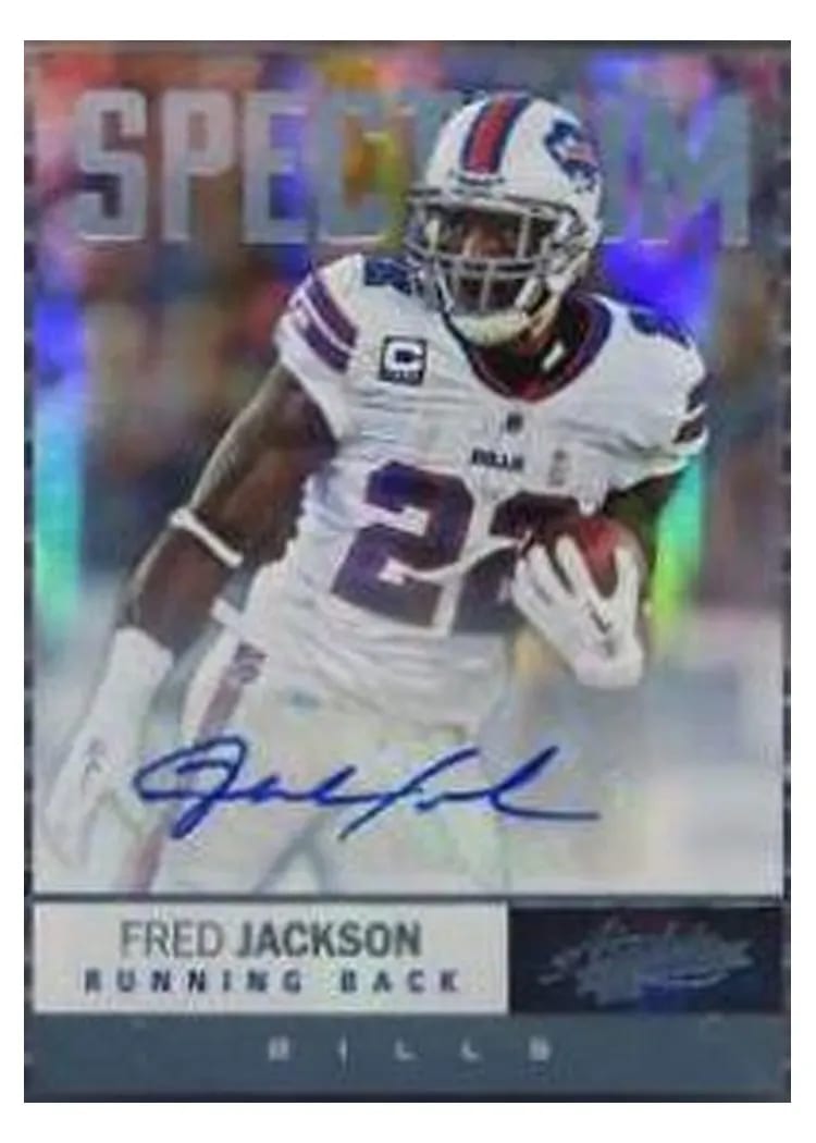 2012 Panini Absolute Fred Jackson Spectrum Platinum Autograph #30 card