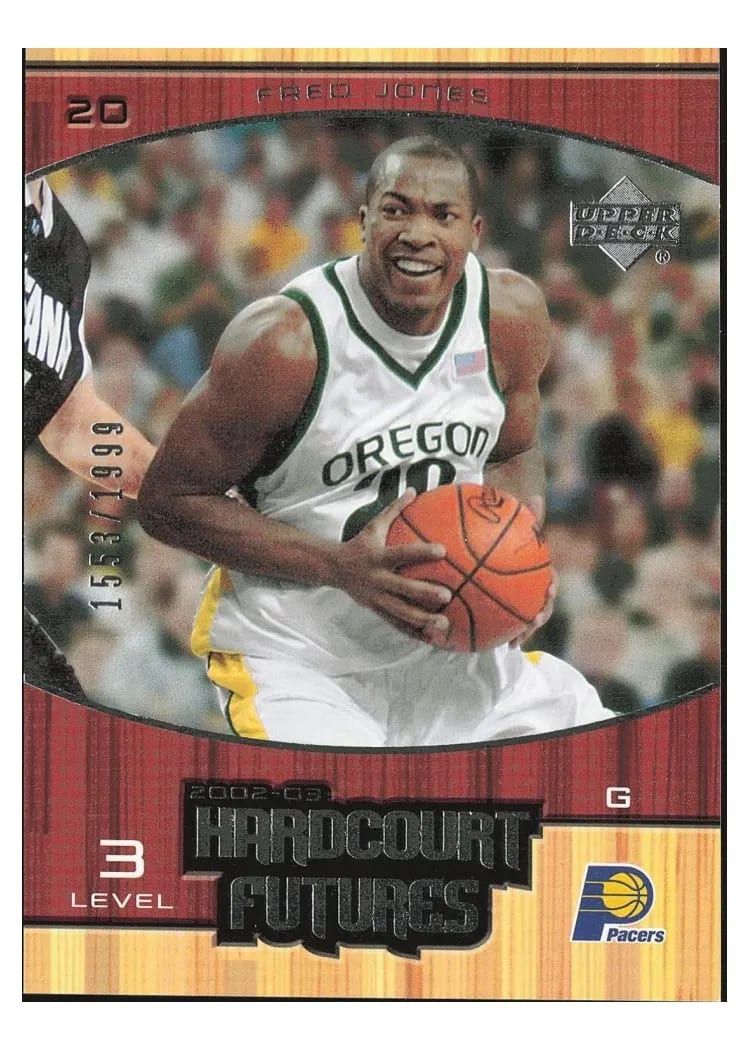 2002 Upper Deck Hardcourt Fred Jones #95 card