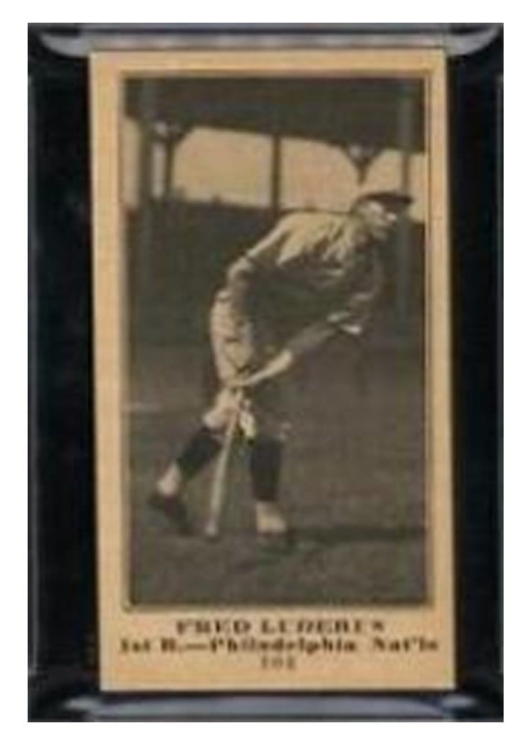 1916 Famous & Barr Co Fred Luderus #104 card