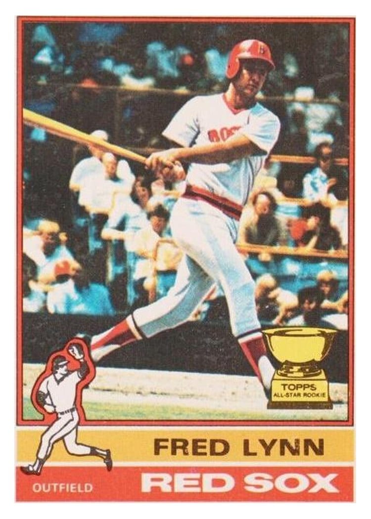 1976 Topps Fred Lynn #50 card