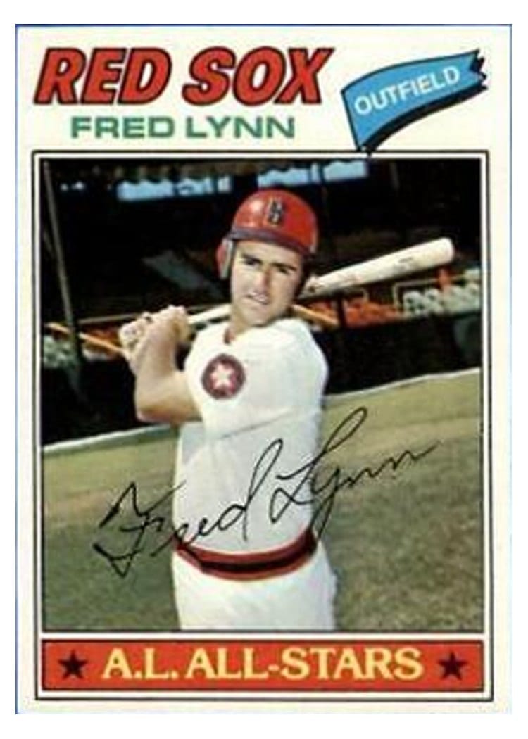 1977 Topps Fred Lynn #210 card