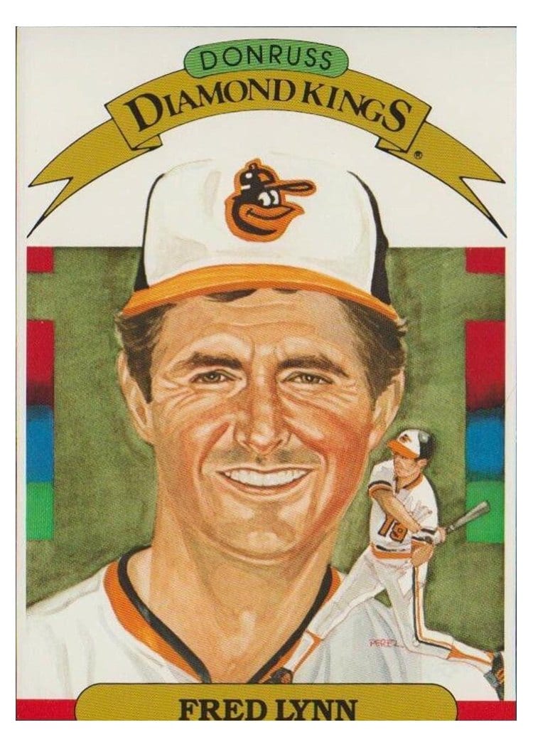 1987 Donruss Fred Lynn #9 card
