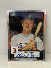 2021 Topps Chrome Platinum Anniversary Autographs Fred Lynn #PA-FL card