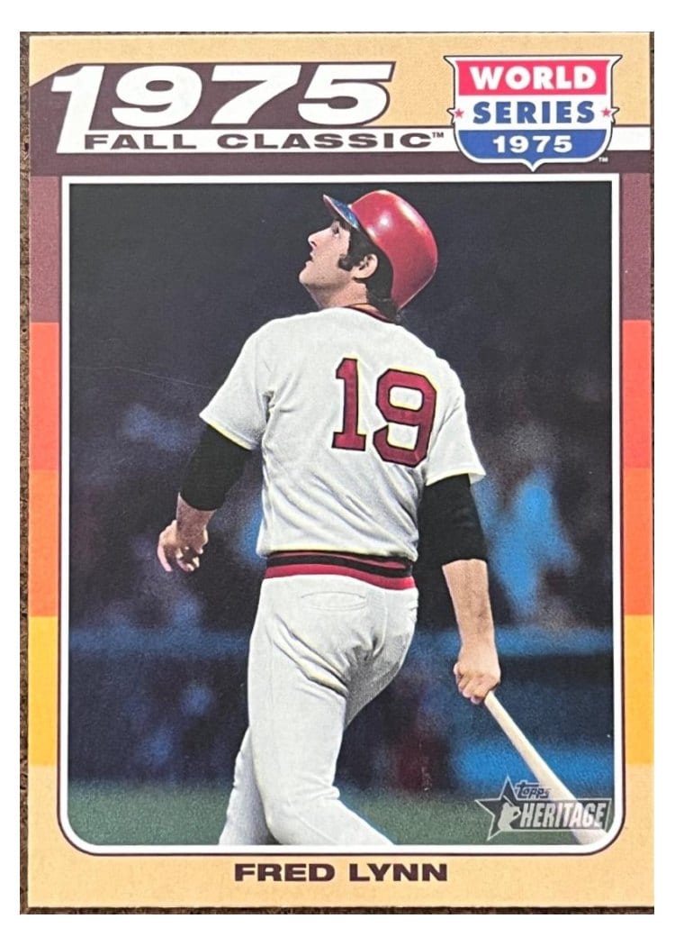 2024 Topps Heritage Mini 1975 Fall Classic Fred Lynn #75FC-7