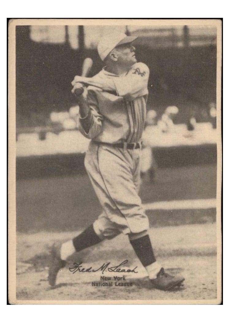 1929 R316 Kashin Publications Fred M. Leach card