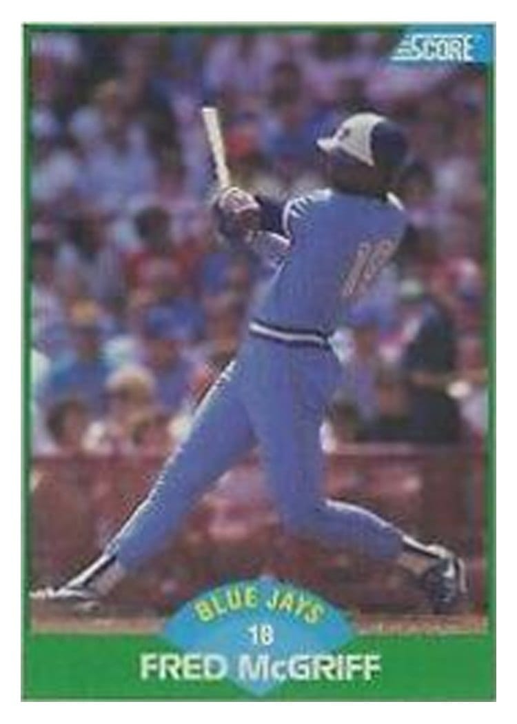 1989 Score Fred McGriff #6 card