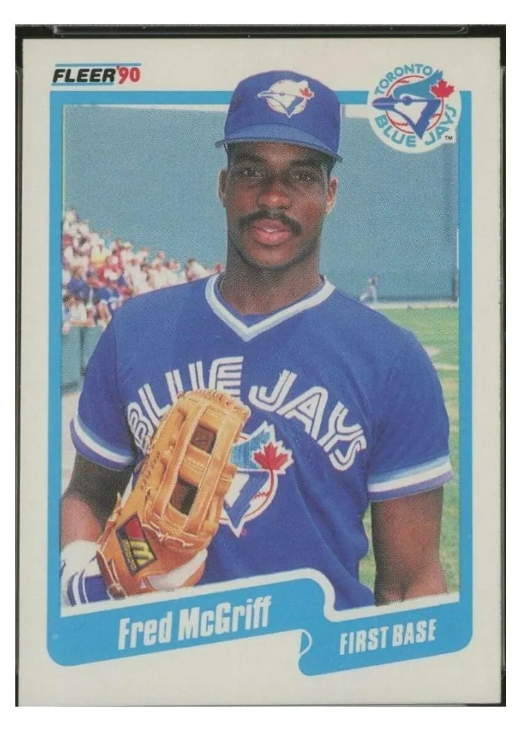 1990 Fleer Fred McGriff #89 card