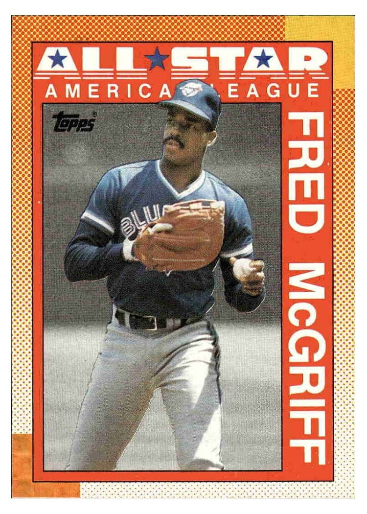 1990 Topps Base Set Fred McGriff #385 card
