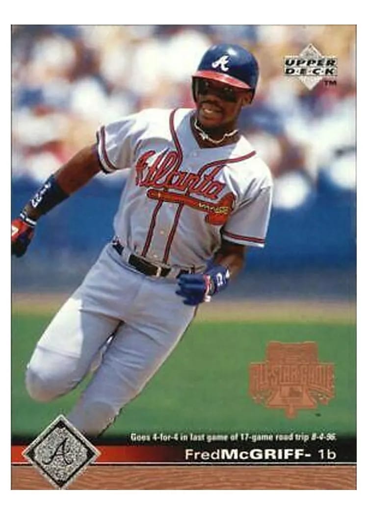 1997 Upper Deck Fred McGriff #15 card