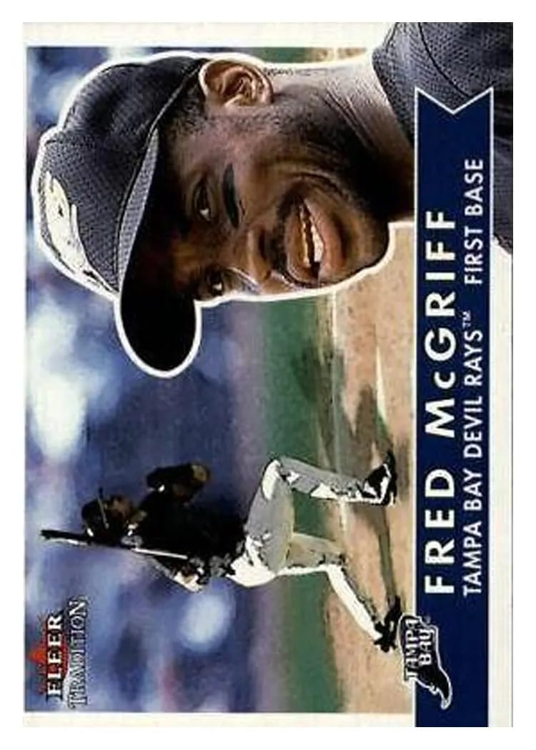 2001 Fleer Fred McGriff #172 card