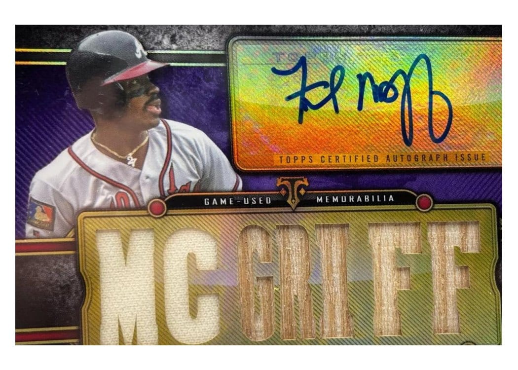 2024 Topps Triple Threads Autograph Relic Fred McGriff #TTAR-MCG1 card