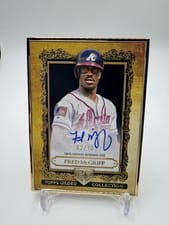 2025 Topps Gilded Collection Topps Gallery of Gold Autographs Fred McGriff #GOG-FM card