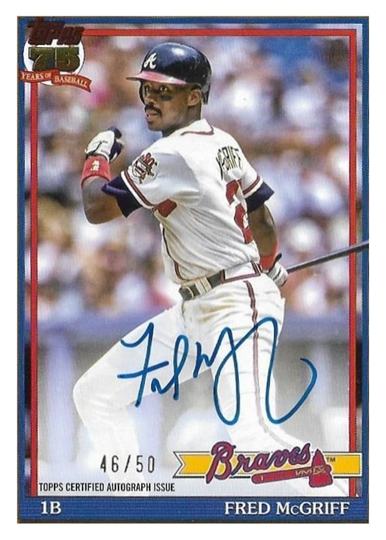 2026 Topps 1991 Topps Autographs Fred McGriff #91A-FM card