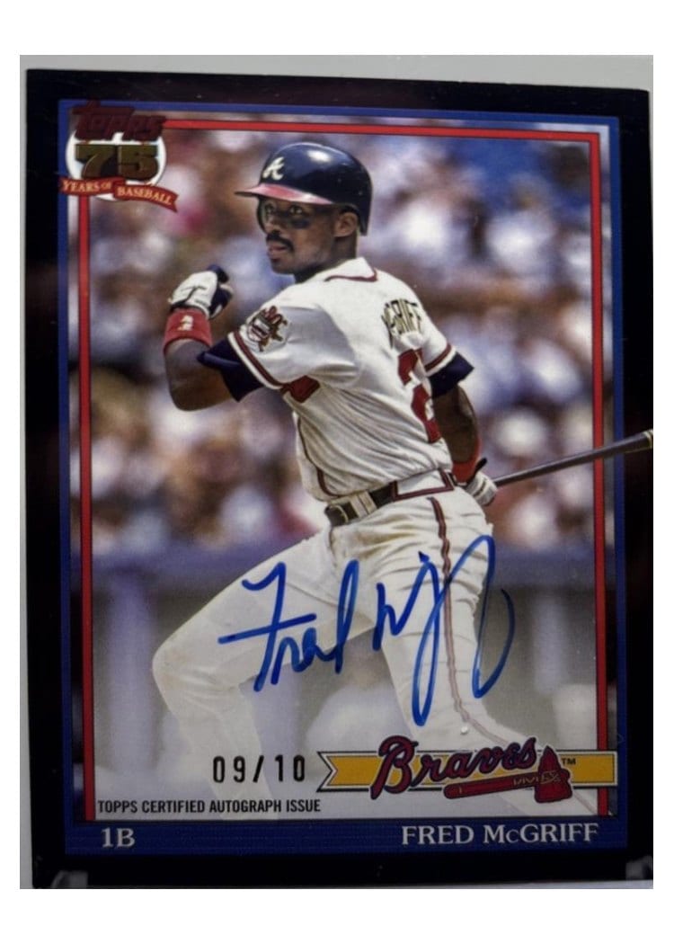 2026 Topps 1991 Topps Autographs Fred McGriff #91A-FM card