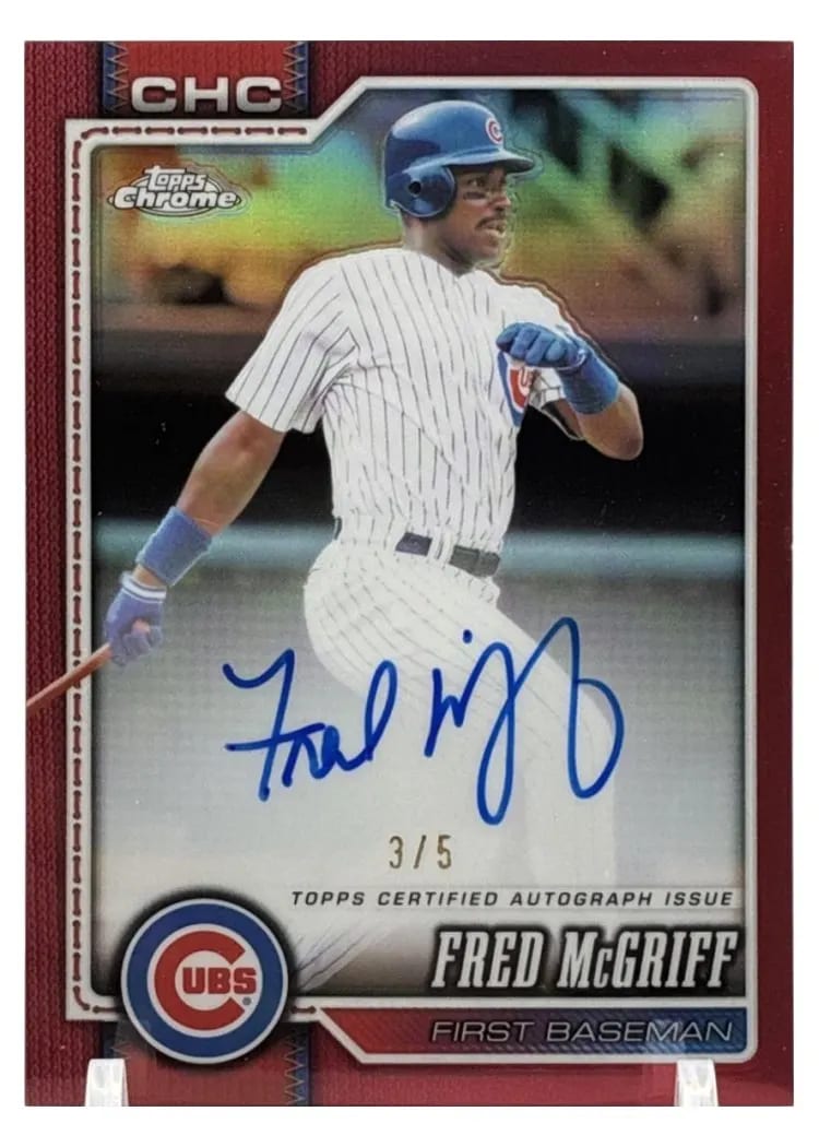 2026 Topps Chrome Legend Autograph Fred McGriff #CLA-FM card