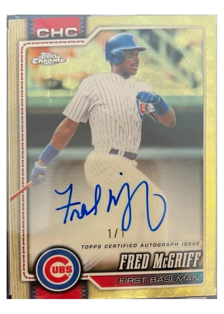 2026 Topps Chrome Legend Autograph Fred McGriff #CLA-FM card