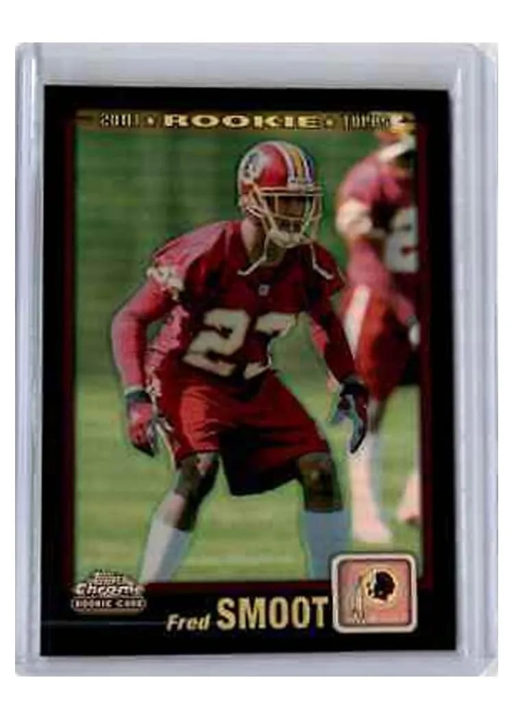 2001 Topps Chrome Fred Smoot Black Refractor #310 card