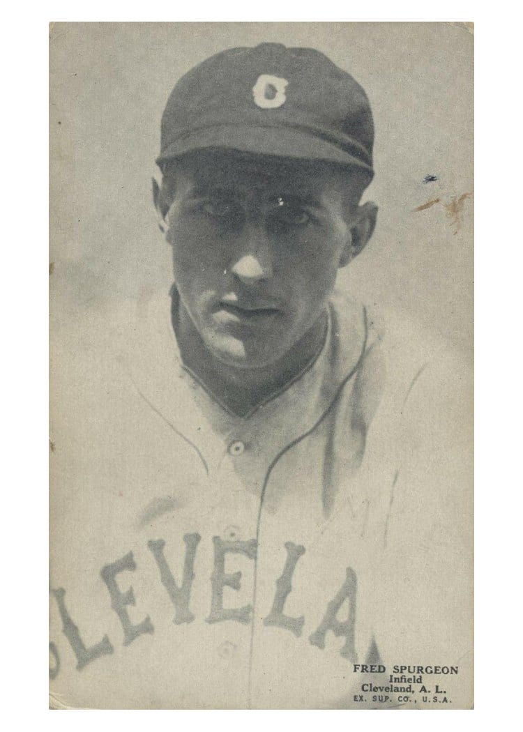 1926 Exhibits Fred Spurgeon card
