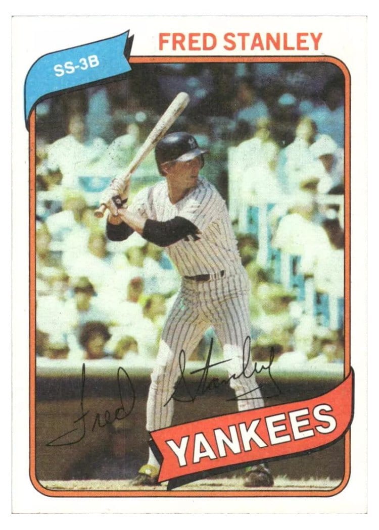 1980 Topps Fred Stanley #387 card