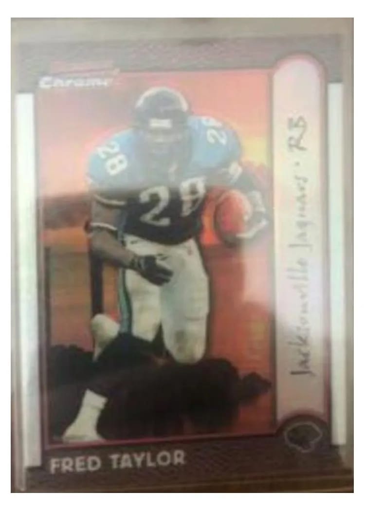 1999 Bowman Chrome Fred Taylor #80 card