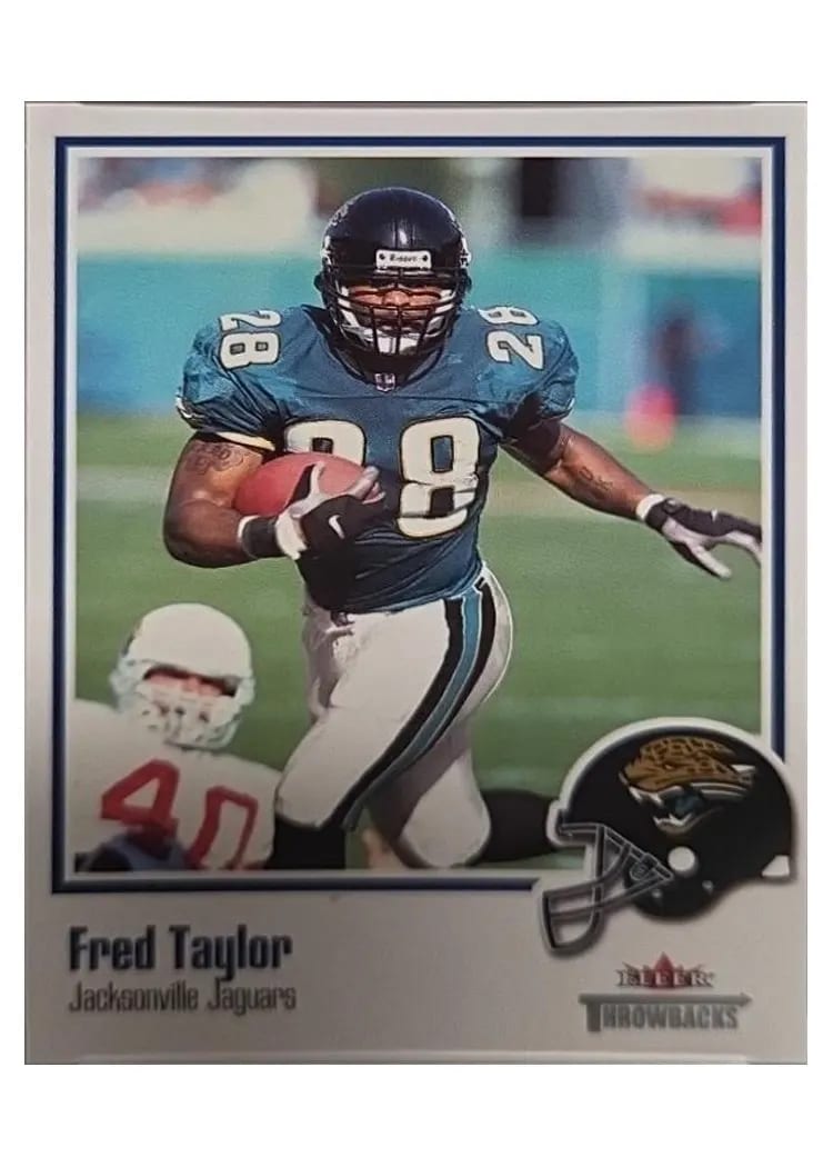 2002 Fleer Throwbacks Fred Taylor #93 card