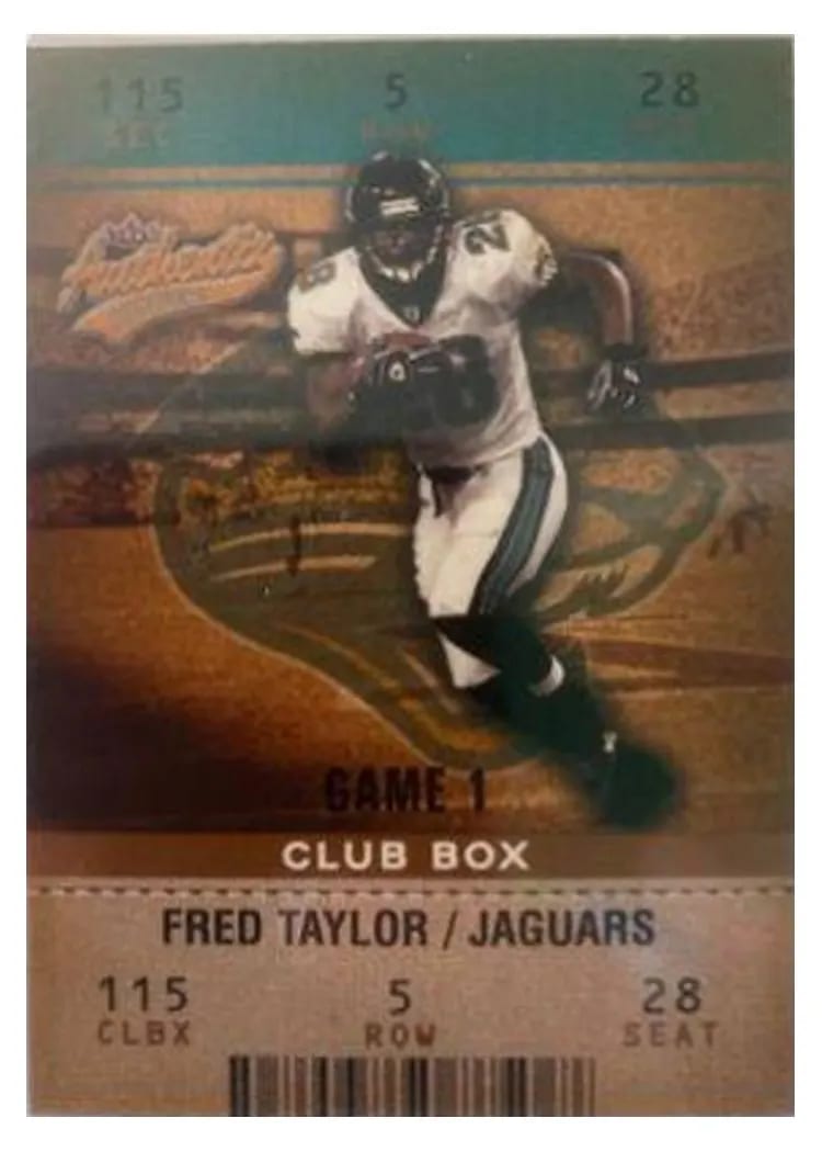 2003 Fleer Authentix Fred Taylor #17 card