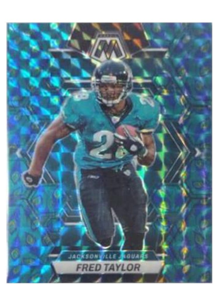 2023 Panini Mosaic Base Set Fred Taylor Choice Peacock #107 card