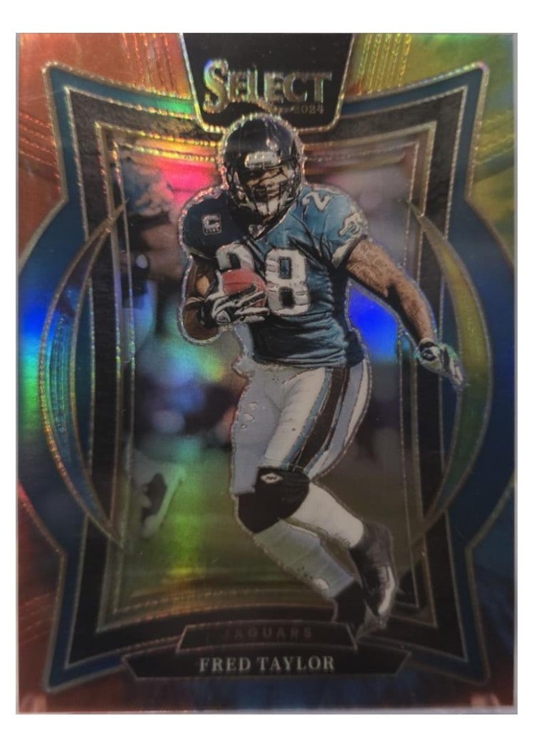 2024 Panini Select Base Set Fred Taylor Tie-Dye Prizm #57 card