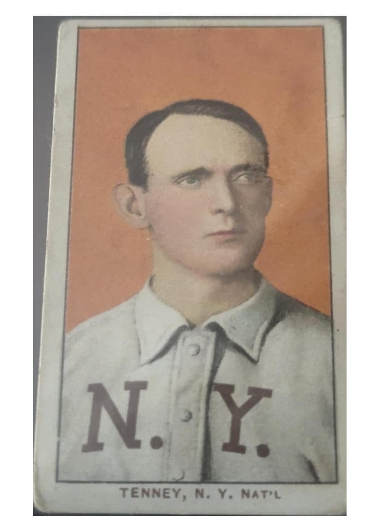 1909 T206 Sweet Caporal 150 Factory 30 Fred Tenney card
