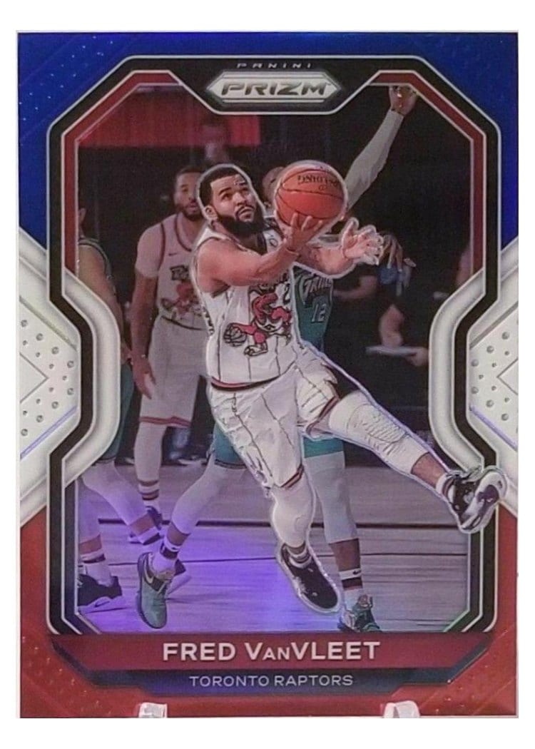 2020-21 Panini Prizm Base Set Fred VanVleet Blue Prizm #215 card
