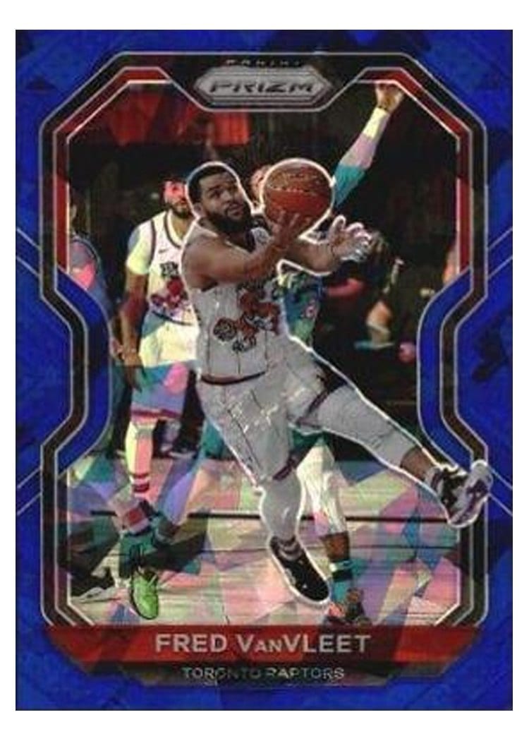 2020-21 Panini Prizm Base Set Fred VanVleet Blue Ice Prizm #215 card