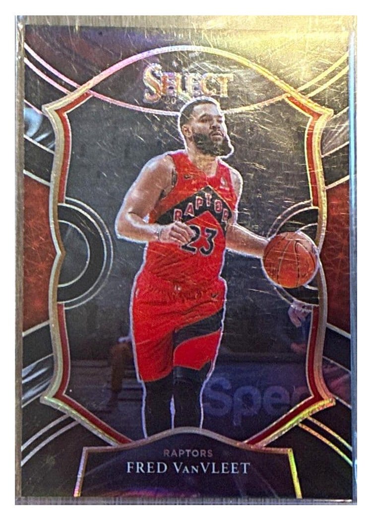 2020-21 Panini Select Base Set Fred VanVleet Black Prizm #29 card