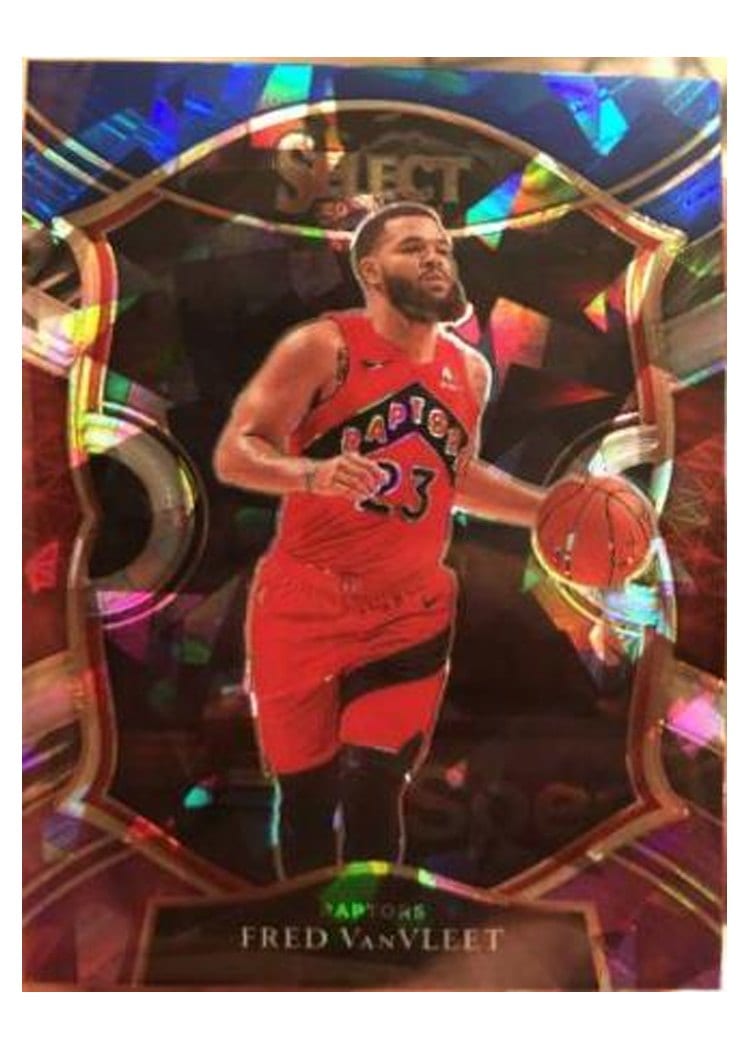 2020-21 Panini Select Base Set Fred VanVleet Blue White Purple Ice #29 card