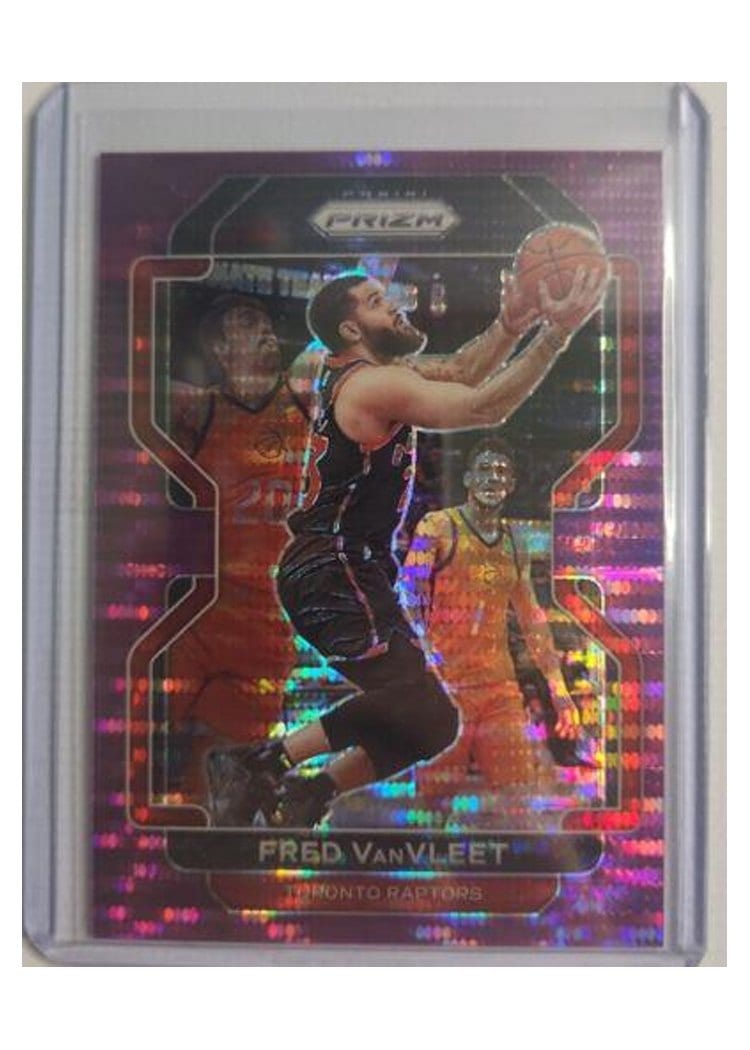 2021-22 Panini Prizm Base Set Fred VanVleet Purple Pulsar Prizm #232 card