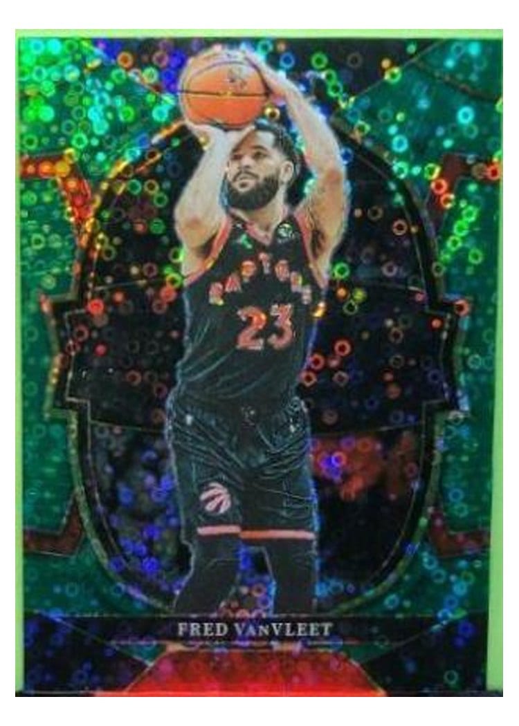 2022-23 Panini Select Base Set Fred VanVleet Green Disco Prizm #36 card