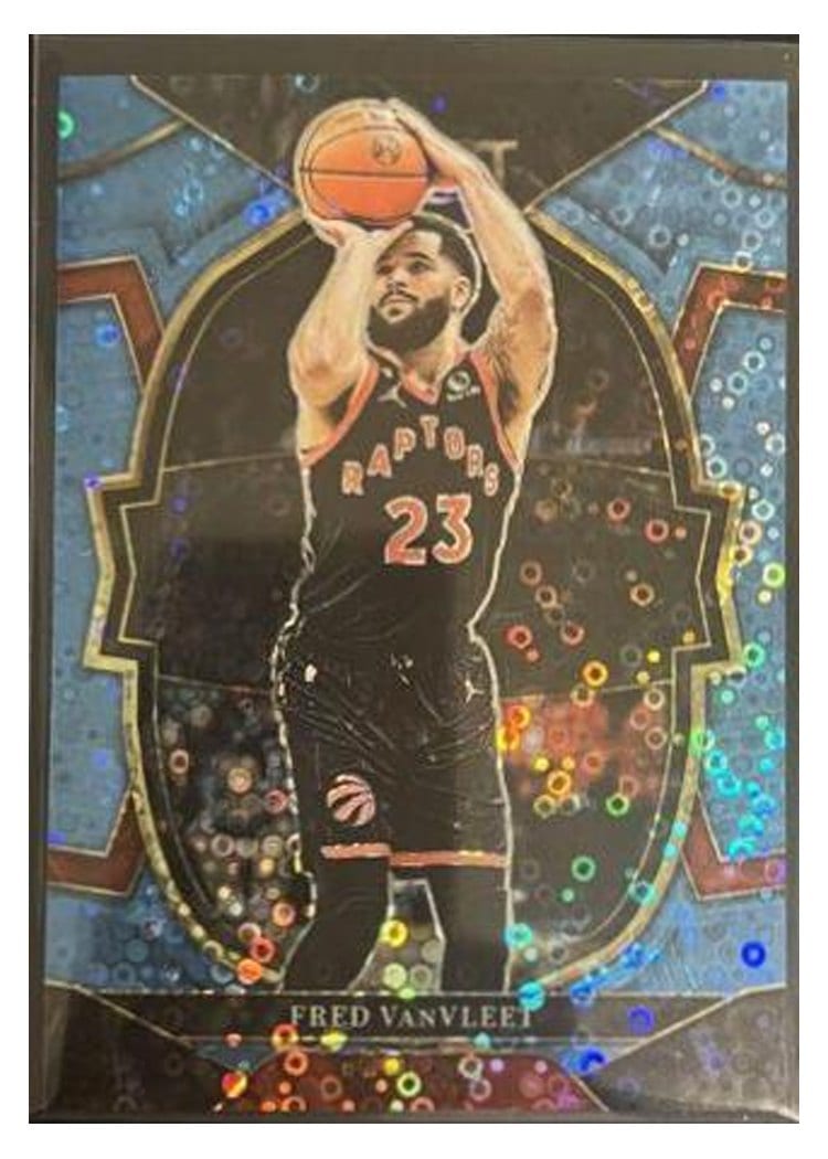 2022-23 Panini Select Base Set Fred VanVleet Light Blue Disco Prizm #36 card