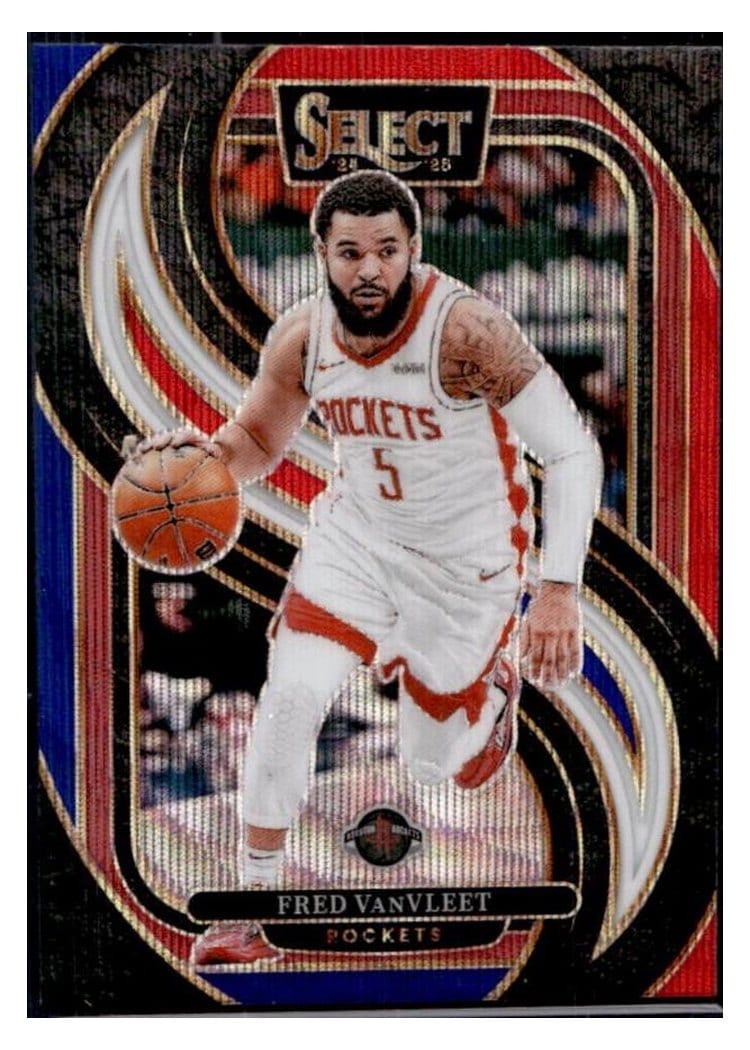 2024-25 Panini Select Base Set Fred VanVleet Tri-Color Prizm #118 card