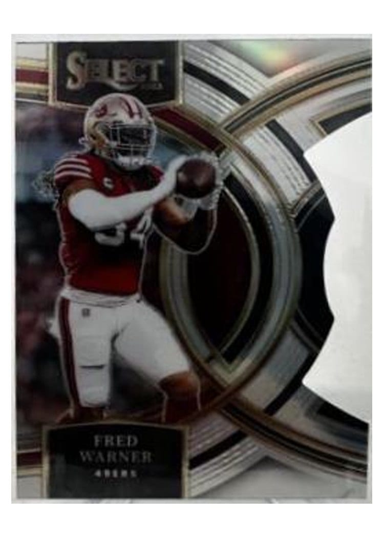 2023 Panini Select Base Set Fred Warner Silver Prizm Die-Cut #195 card