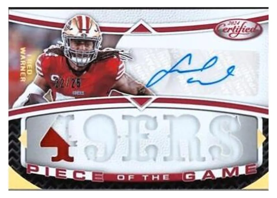2024 Panini Certified Piece of the Game Signature Fred Warner #POTGS-FW card