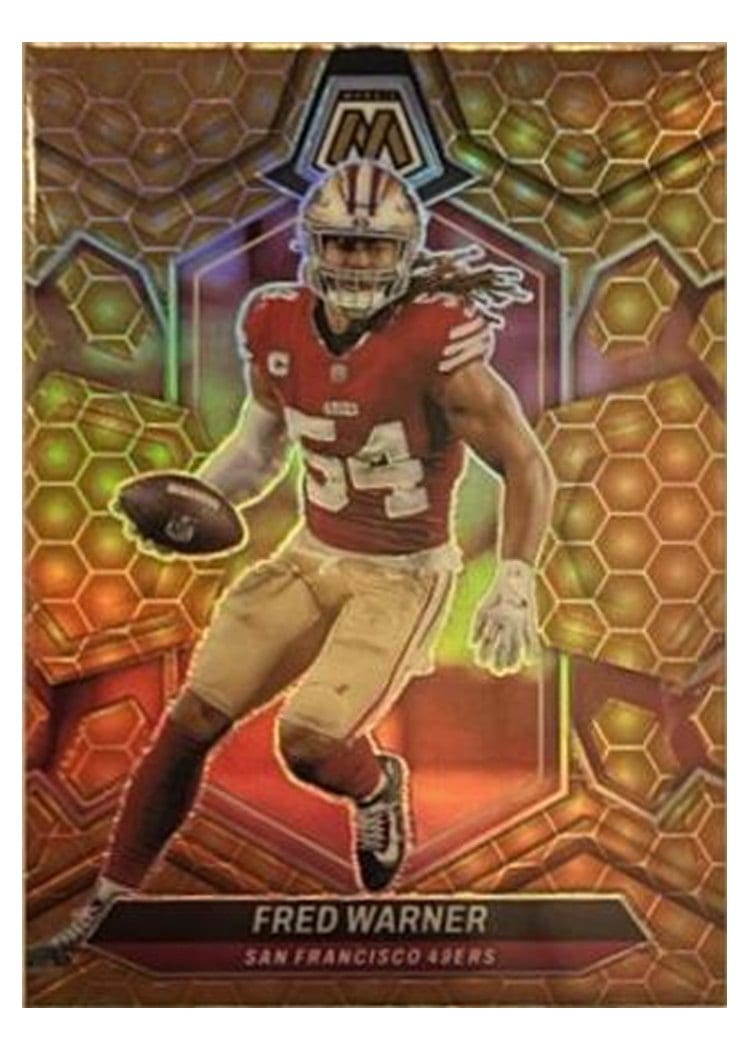 2024 Panini Mosaic Base Set Fred Warner Honeycomb #196 card