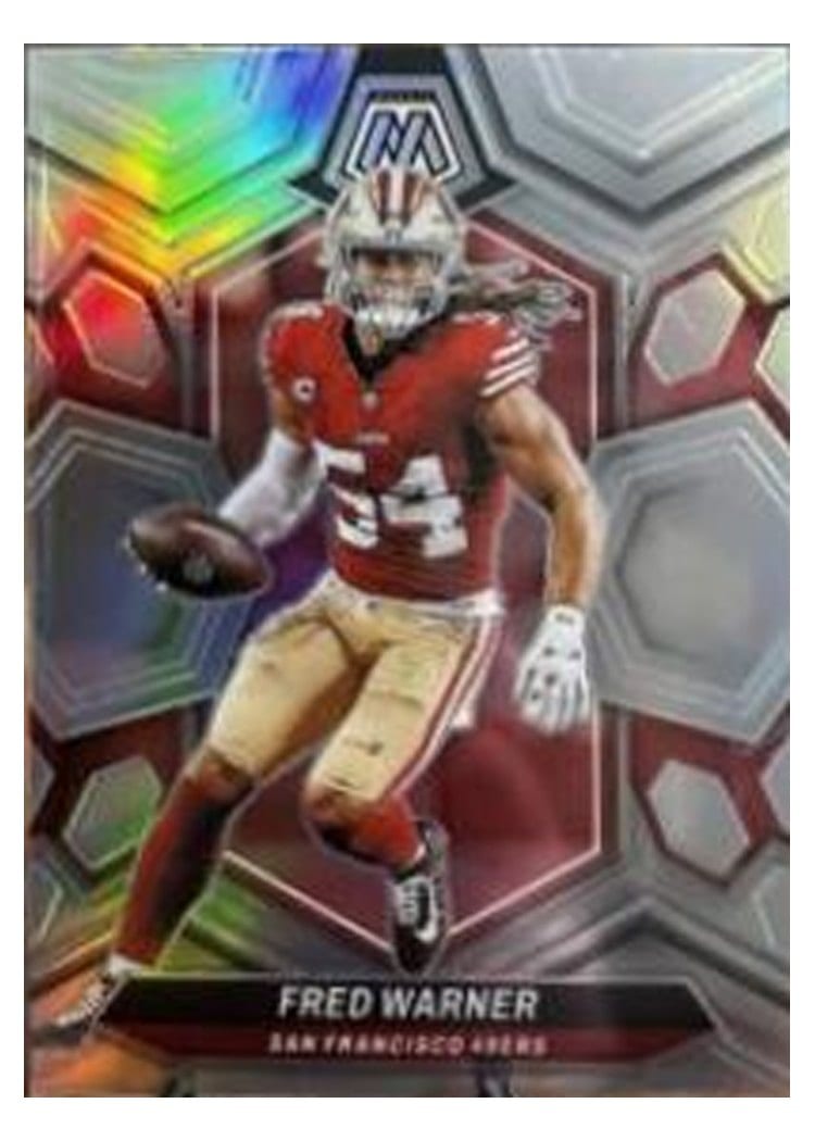 2024 Panini Mosaic Base Set Fred Warner #196 card