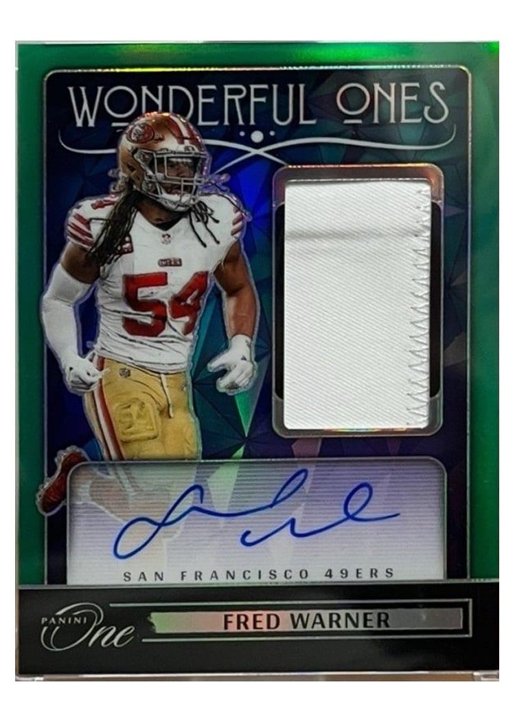2024 Panini One Wonderful Ones Autographs Fred Warner #368 card