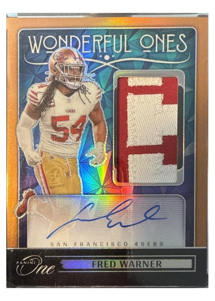 2024 Panini One Wonderful Ones Autographs Fred Warner #368 card