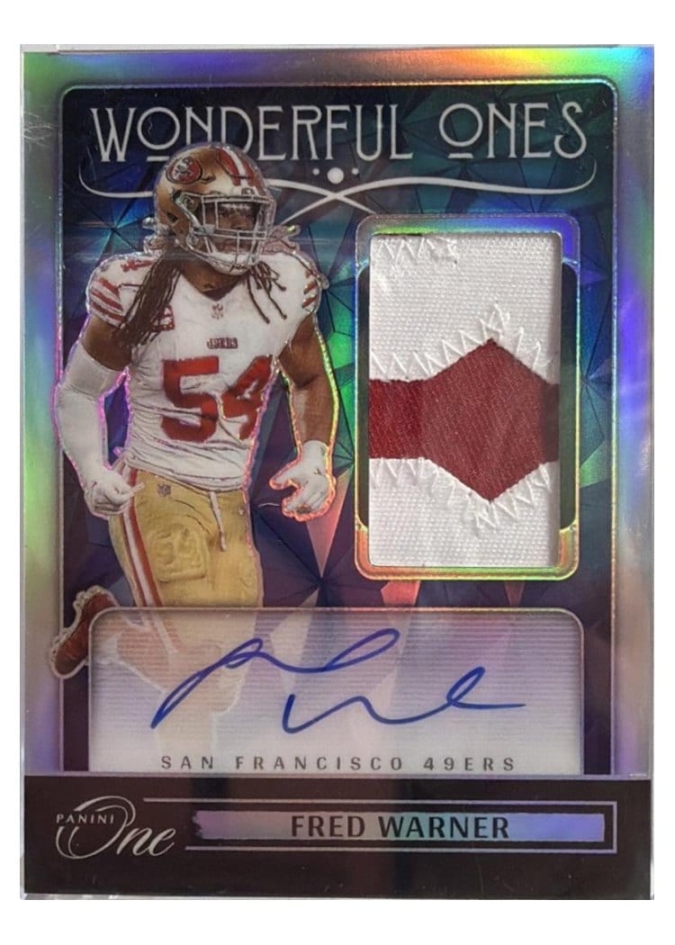 2024 Panini One Wonderful Ones Autographs Fred Warner #368 card