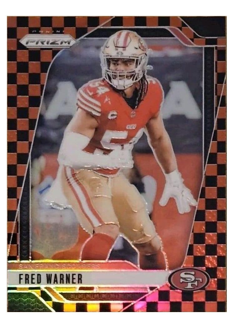 2024 Panini Prizm Base Set Fred Warner Black Red Checker #255 card