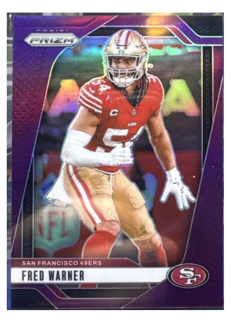 2024 Panini Prizm Base Set Fred Warner Purple #255 card