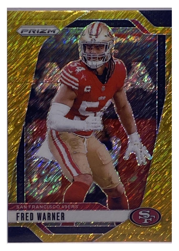 2024 Panini Prizm Base Set Fred Warner Gold #255 card