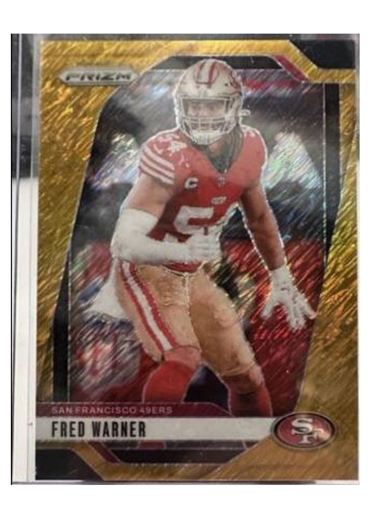 2024 Panini Prizm Base Set Fred Warner Gold Shimmer #255