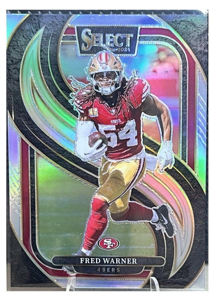 2024 Panini Select Base Set Fred Warner Silver Prizm #157 card