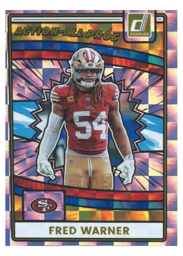 2025 Donruss Action All-Pros Fred Warner #AAP-FWA card